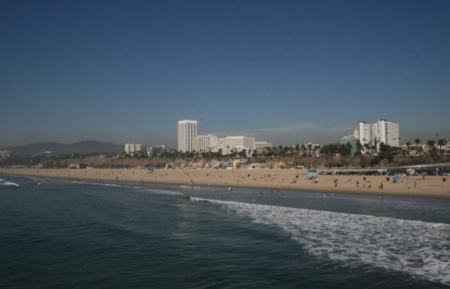 la spiaggia di Santa Monica